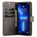 Pikkukuva 2 / 10: DG.MING 2-in-1 Magnet Plånboksfodral iPhone 15 Pro Max Ruskea