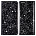 Pikkukuva 1 / 7: Kimalteleva lompakkokotelo Samsung Galaxy S22 Ultra Musta