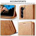 Pikkukuva 6 / 10: LC.IMEEKE Lompakkokotelo Samsung Galaxy S23 Plus Cognac