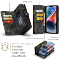 Pikkukuva 6 / 10: CaseMe Multi-Slot 2 i 1 Plånboksfodral iPhone 15 Plus Musta