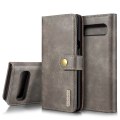 Miniatyrbillede 1 af 8: DG.MING 2-i-1 Magnet Pung Samsung Galaxy S10 Brun