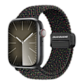 Pikkukuva 1 / 9: Dux Ducis elastisk nylonvävd rem Apple Watch 41mm Series 9 Svart