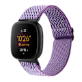 Miniatyrbillede 1 af 3: Flettet nylonrem til Fitbit Versa 4/Sense 2 - Lilla