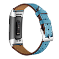 Pikkukuva 2 / 6: Aito nahkaranneke Fitbit Charge 3/4 Sininen