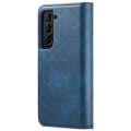 Miniatyrbild 9 av 10: DG.MING 2-in-1 Magnet Wallet Samsung Galaxy S22 Blue