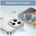 Miniatyrbillede 4 af 5: Hybrid Edge Case iPhone 15 Pro Max Transparent