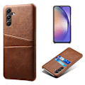 Pikkukuva 1 / 5: Nahkainen korttitasku Samsung Galaxy A35:lle, Ruskea
