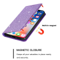 Pikkukuva 4 / 8: Glitter-lompakkokotelo Samsung Galaxy A14 - Lila