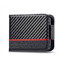 Miniatyrbild 6 av 7: LC.IMEEKE Plånboksfodral Samsung Galaxy Z Flip 6 Kolfibertextur