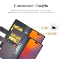 Miniatyrbillede 6 af 7: Ægte læder etui iPhone 14 Pro Max Sort