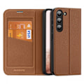 Miniatyrbild 1 av 9: Dux Ducis Skin X2 Fodral Läder Samsung Galaxy S23 Brun