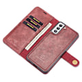 Miniatyrbild 5 av 6: DG.MING 2-in-1 Magnet Wallet Samsung Galaxy S21 Plus Red