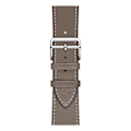 Miniatyrbillede 4 af 4: Ægte læderrem til Apple Watch 42/44/45/49 mm Grå