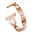 Rhinestone Kristallarmband Fitbit Versa 4/Sense 2 Roséguld