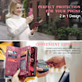 Pikkukuva 6 / 10: CaseMe Multi-Slot 2-in-1 Lompakko Kotelo Galaxy S25 Punainen