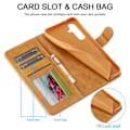 Miniatyrbillede 5 af 7: LC.IMEEKE Pungetui Samsung Galaxy A16 Cognac