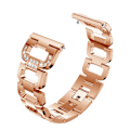 Pikkukuva 4 / 4: Fitbit Versa/Versa 2 -rhinestone-metallrem i roséguld