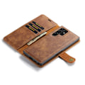 Miniatyrbild 6 av 7: DG.MING 2-in-1 Magnet Wallet Samsung Galaxy S23 Ultra Cognac