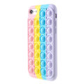 Miniatyrbillede 3 af 6: iPhone 7/8/SE Skal Silikon Pop It Fidget Rosa