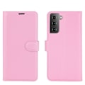 Miniatyrbild 5 av 5: Mobilfodral Läder Samsung Galaxy S21 Rosa