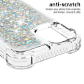 Pikkukuva 3 / 5: Glitter Bling TPU -kotelo iPhone 13 Prolle, hopea