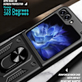 Miniatyrbillede 9 af 10: Hybridskal Samsung Galaxy Z Flip 6 Ringholder Sort