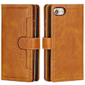 Pikkukuva 4 / 4: Lompakkokotelo Nahka Multi-Slot iPhone 7/8/SE Cognac