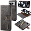 Miniatyrbillede 1 af 9: DG.MING 2-i-1 Magnet Pung Google Pixel 8 Pro Brun