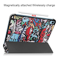 Pikkukuva 6 / 10: Apple iPad 11 11. sukupolvi (2025) Tri-fold Graffiti -kotelo