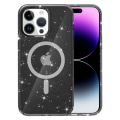 Miniatyrbillede 1 af 6: Glitter MagSafe Skal iPhone 15 Pro Transparent Sort