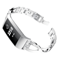 Pikkukuva 2 / 4: Rhinestone Kristallarmband Fitbit Charge 3/4 Silver