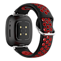 Miniatyrbillede 2 af 5: Sportarmbånd Fitbit Versa 4/Sense 2 Sort/Rød