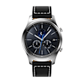 Pikkukuva 2 / 4: Klassinen nahkaranneke Samsung Gear S3 Frontier/S3 Classic Musta