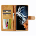 Miniatyrbillede 2 af 10: LC.IMEEKE Pungetui Samsung Galaxy S23 Ultra Cognac