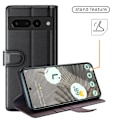 Pikkukuva 6 / 9: Aito nahkakotelo Google Pixel 7 Prolle, musta