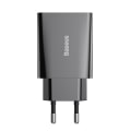 Miniatyrbillede 5 af 6: Baseus Supersnabb Mini-oplader 20W Sort