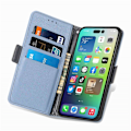 Miniatyrbillede 4 af 9: iPhone 14 Pro Max Pungetui Blomster Blå