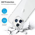Miniatyrbild 2 av 7: Stöttåligt TPU Skal iPhone 14 Pro Transparent