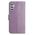 Pikkukuva 5 / 5: Perhoskuvioitu nahkakotelo Samsung Galaxy A35 - Lila
