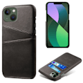 Miniatyrbillede 1 af 4: Lædercover med kortholder iPhone 15 Plus Sort