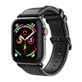 Pikkukuva 1 / 7: Dux Ducis Nahkainen ranneke Apple Watch Series 10 42mm Musta