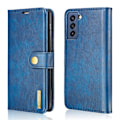 Pikkukuva 8 / 8: DG.MING 2-in-1 Magnet Plånboksfodral Samsung Galaxy S21 FE Sininen