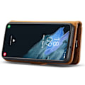 Miniatyrbild 7 av 10: DG.MING 2-in-1 Magnet Wallet Samsung Galaxy S22 Cognac