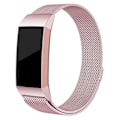 Pikkukuva 1 / 4: Milanese-silmukkaranneke Fitbit Charge 3/4 - Vaaleanpunainen