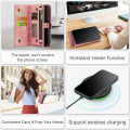 Pikkukuva 7 / 10: CaseMe Multi-Slot 2 i 1 Plånboksfodral iPhone 15 Pro Rosa