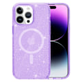 Miniatyrbillede 1 af 6: Glitter MagSafe Skal iPhone 15 Pro Max Transparent Lilla