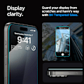 Miniatyrbild 5 av 5: Spigen iPhone 15 Pro Max Screen Protector GLAS.tR EZ Fit 2-Pack