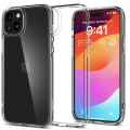 Pikkukuva 1 / 5: Spigen iPhone 15 -kotelo Ultra Hybrid Crystal Clear
