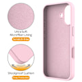 Miniatyrbild 4 av 6: Silikonskal Kickstand MagSafe iPhone 16 Rosa