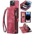 Pikkukuva 1 / 9: CaseMe Multi-Slot 2 i 1 Plånboksfodral iPhone 14 Pro Max Punainen
